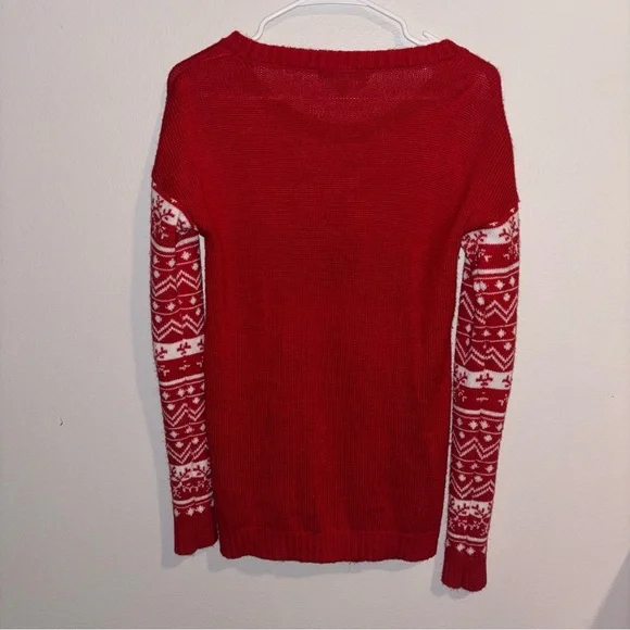 HO, HO, HO Ugly Christmas Sweater Juniors L - Picture 3 of 4